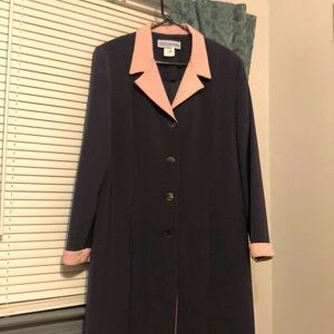 Gray Long Suit Jacket